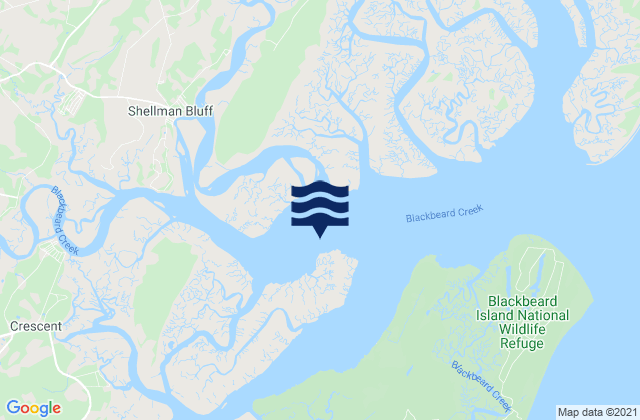 Mapa de mareas Sapelo River Entrance, United States