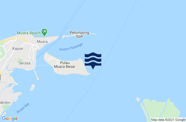 Mapa de mareas Sapo Point (Brunei Bay), Malaysia