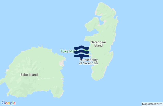 Mapa de mareas Sarangani Island, Philippines