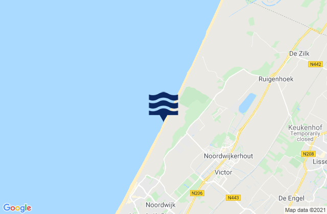 Mapa de mareas Sassenheim, Netherlands