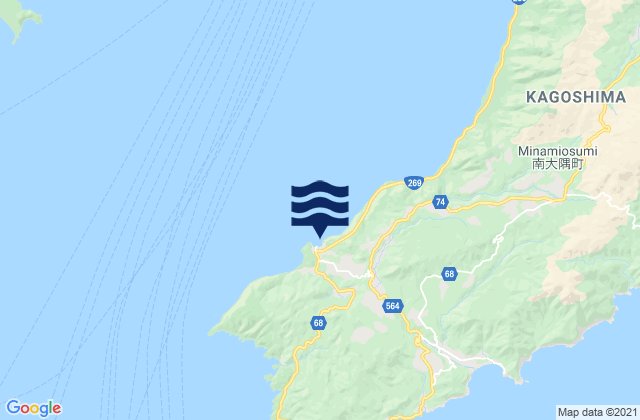 Mapa de mareas Sataizashiki, Japan