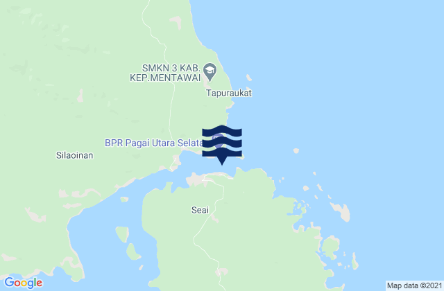 Mapa de mareas Sawangtungku (N. Pagai Island), Indonesia