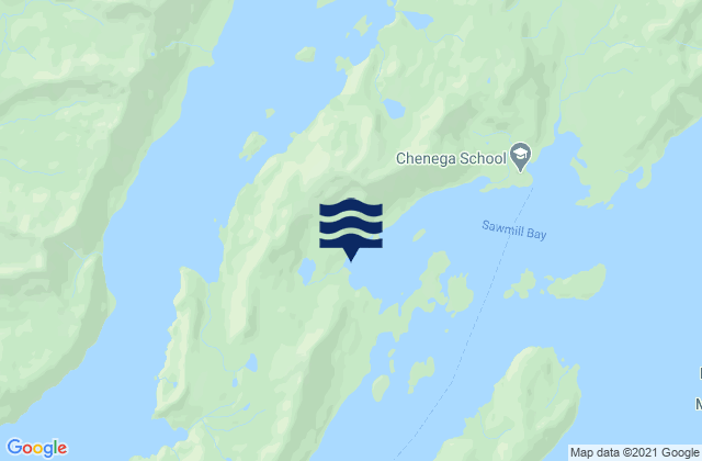 Mapa de mareas Sawmill Bay (Evans Island), United States