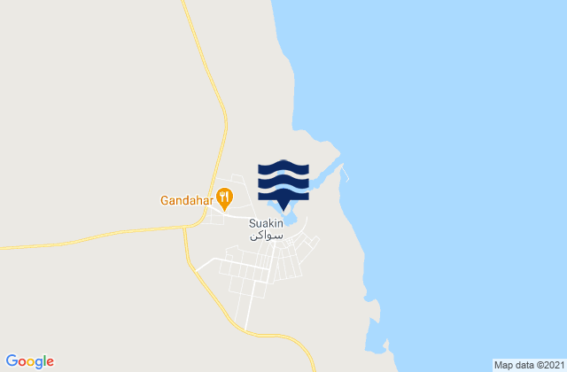 Mapa de mareas Sawākin, Sudan