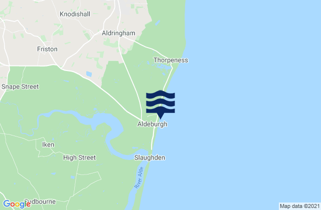 Mapa de mareas Saxmundham, United Kingdom