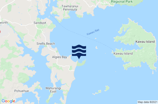 Mapa de mareas Scandretts Bay, New Zealand