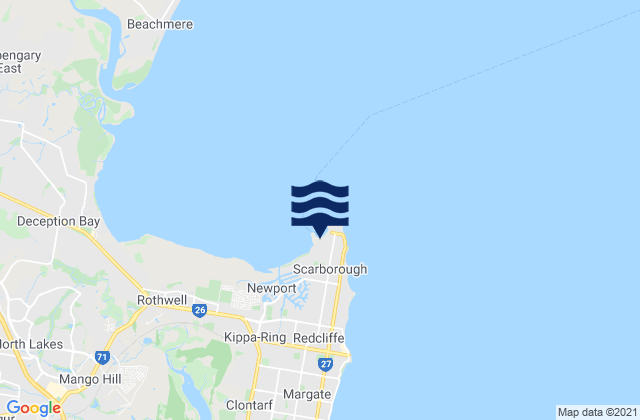 Mapa de mareas Scarborough, Australia