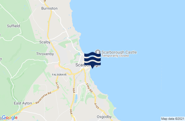 Mapa de mareas Scarborough, United Kingdom