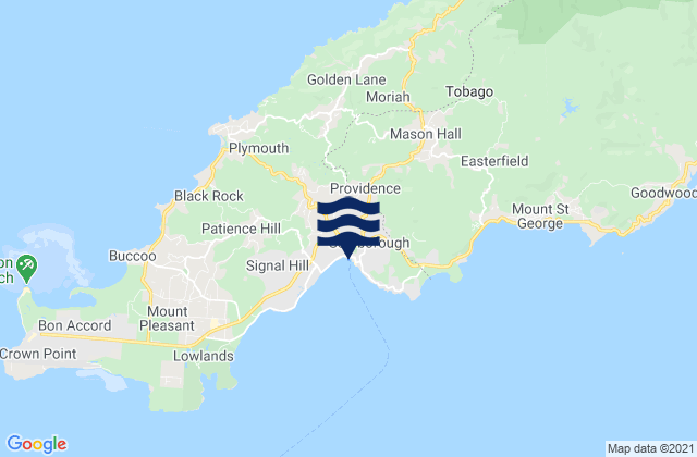 Mapa de mareas Scarborough, Trinidad and Tobago