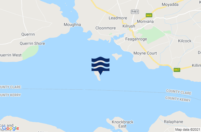Mapa de mareas Scattery Island, Ireland