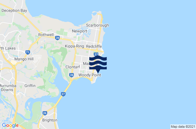Mapa de mareas Scotts Point Beach, Australia