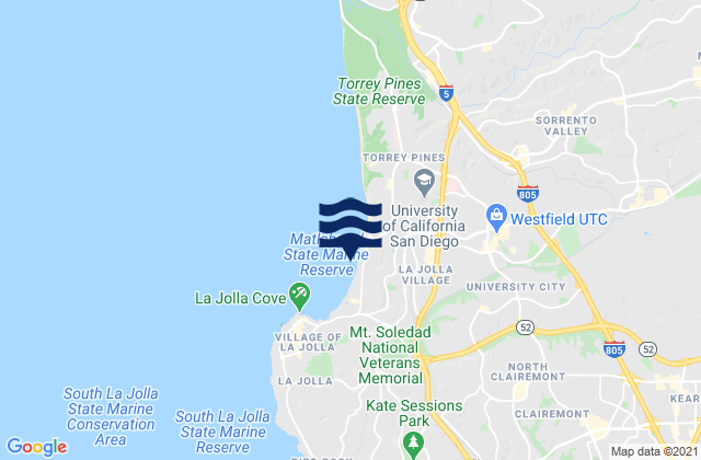Mapa de mareas Scripps Pier/La Jolla, United States