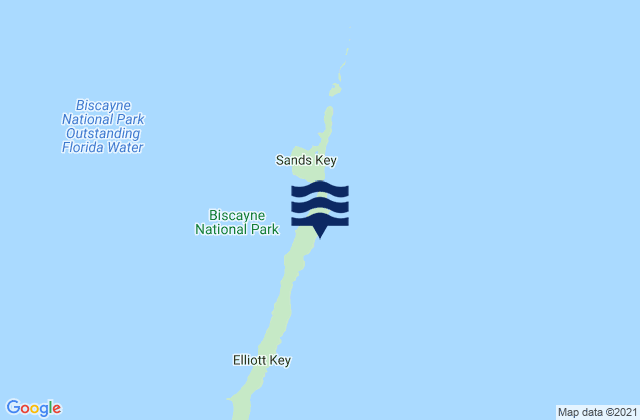 Mapa de mareas Sea Grape Point Elliott Key, United States