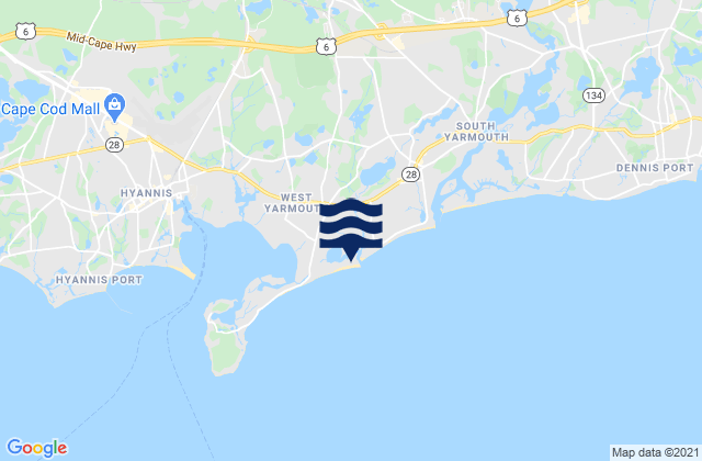 Mapa de mareas Sea Gull Beach, United States