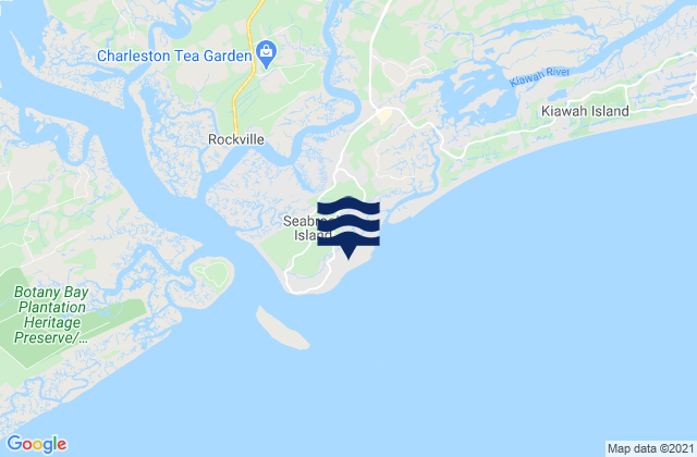 Mapa de mareas Seabrook Beach, United States