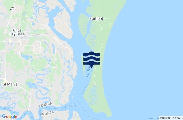 Mapa de mareas Seacamp Dock (Cumberland Island), United States