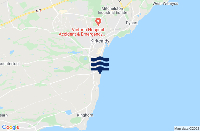Mapa de mareas Seafield Beach, United Kingdom