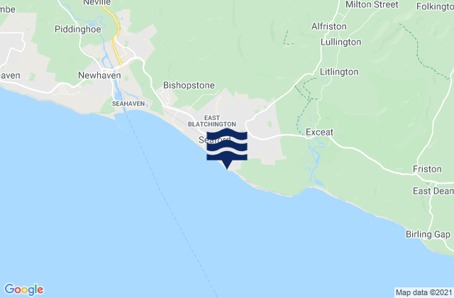 Mapa de mareas Seaford Bay Beach, United Kingdom