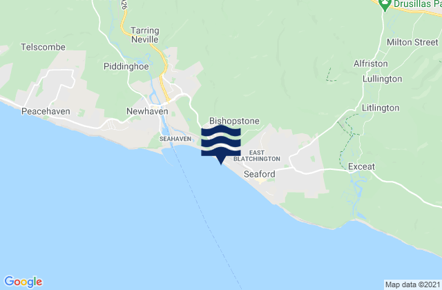Mapa de mareas Seaford Dane Beach, United Kingdom