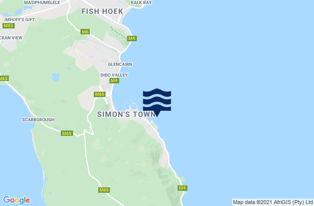 Mapa de mareas Seaforth Beach, South Africa