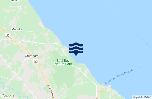 Mapa de mareas Seal Bay, Canada