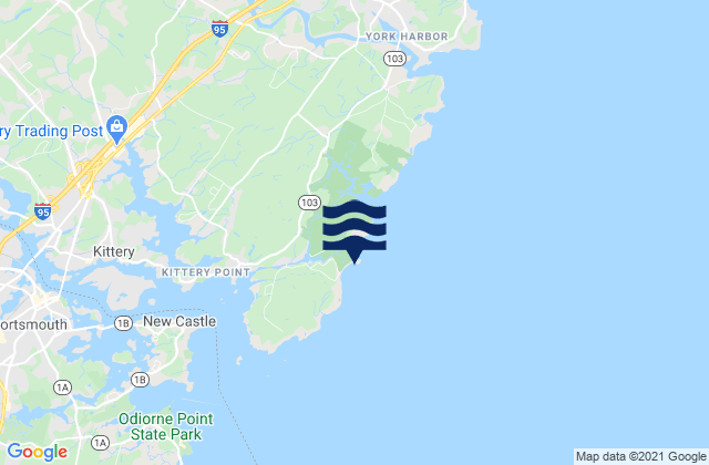 Mapa de mareas Seapoint Cutts Island, United States
