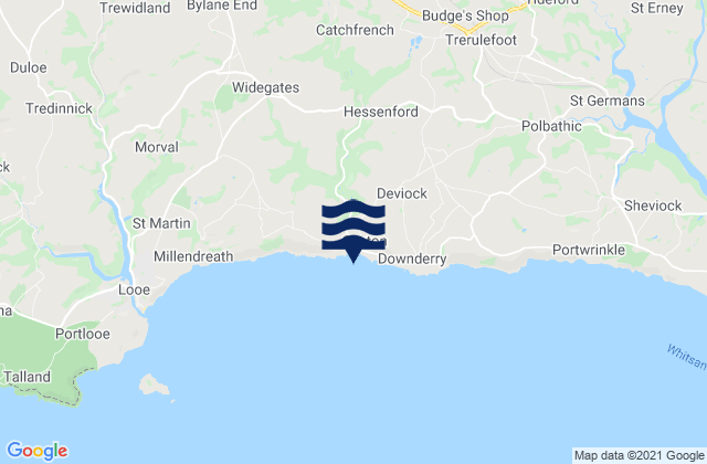 Mapa de mareas Seaton Beach, United Kingdom