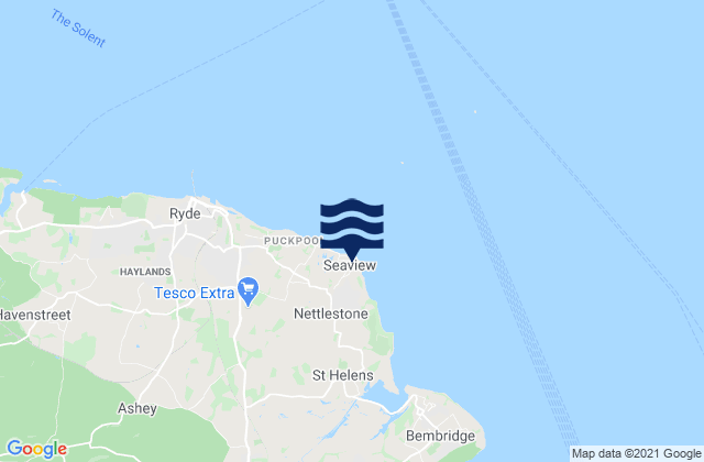 Mapa de mareas Seaview, United Kingdom
