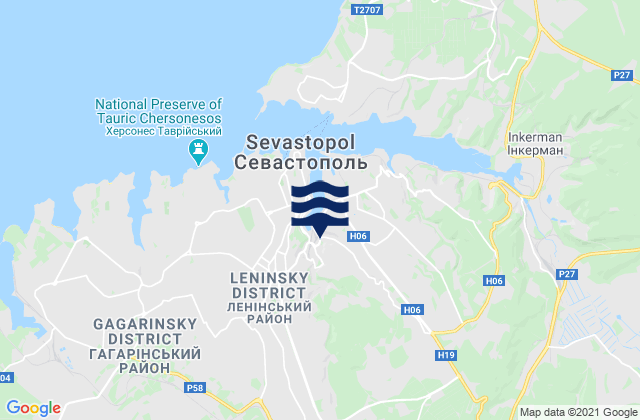 Mapa de mareas Sebastopol City, Ukraine