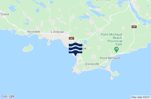 Mapa de mareas Section Cove, Canada