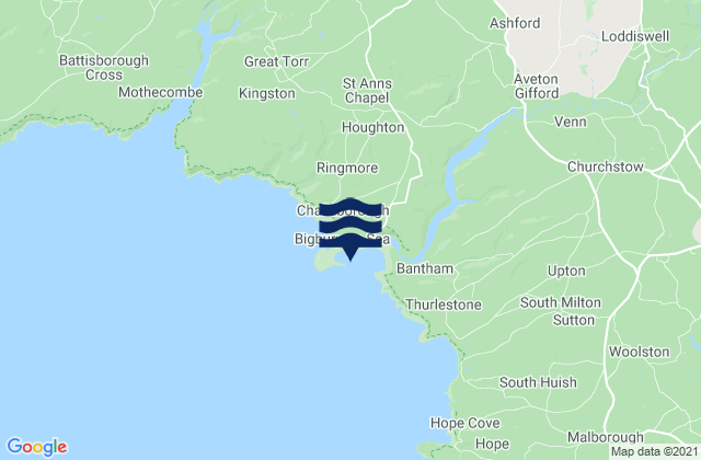 Mapa de mareas Sedgewell Cove Beach, United Kingdom