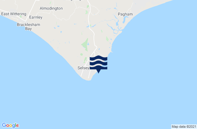 Mapa de mareas Selsey East Beach, United Kingdom