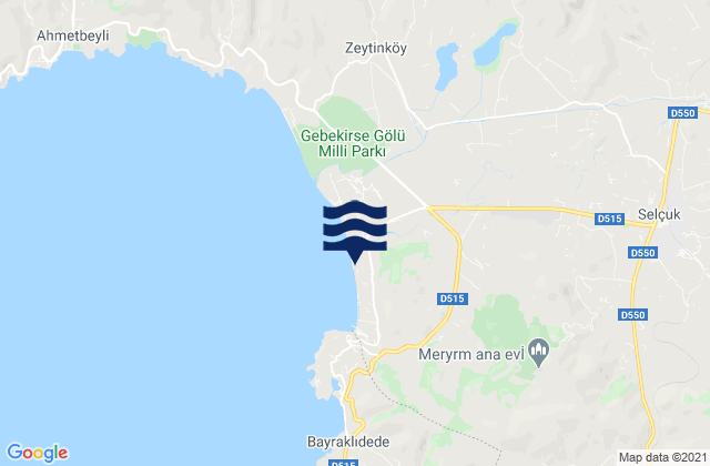 Mapa de mareas Selçuk, Turkey