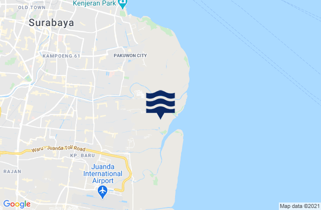 Mapa de mareas Semampir, Indonesia