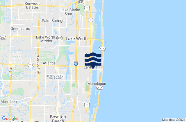 Mapa de mareas Seminole Manor, United States
