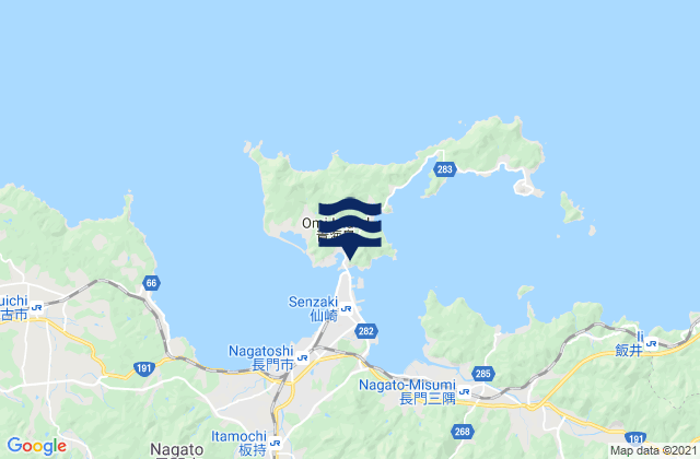 Mapa de mareas Senzaki Ko, Japan