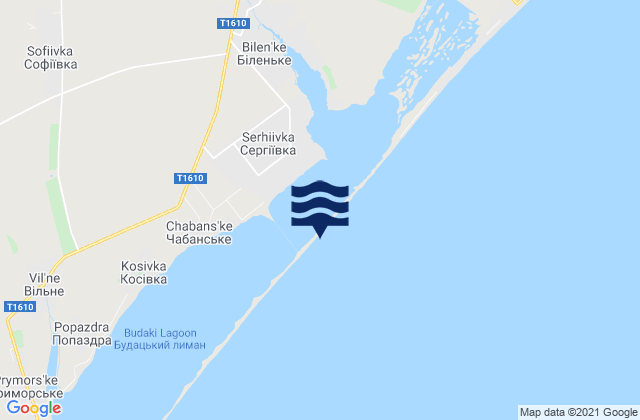 Mapa de mareas Serhiyivka, Ukraine