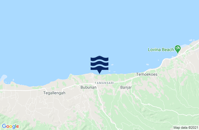 Mapa de mareas Seririt, Indonesia