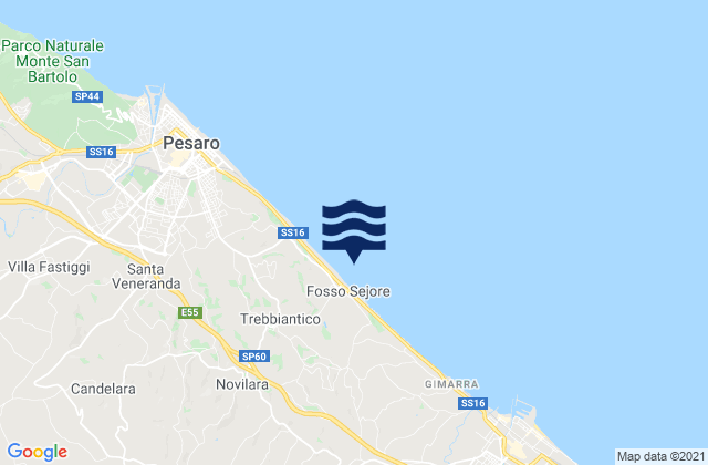 Mapa de mareas Serrungarina, Italy