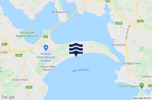 Mapa de mareas Seven Mile Beach, Australia