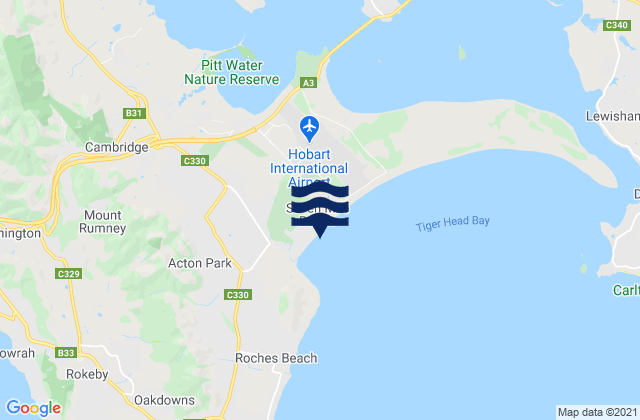 Mapa de mareas Seven Mile Beach and Point, Australia