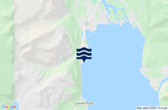 Mapa de mareas Seward, United States