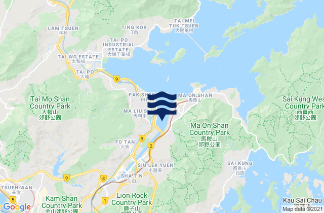 Mapa de mareas Sha Tin Hoi, Hong Kong