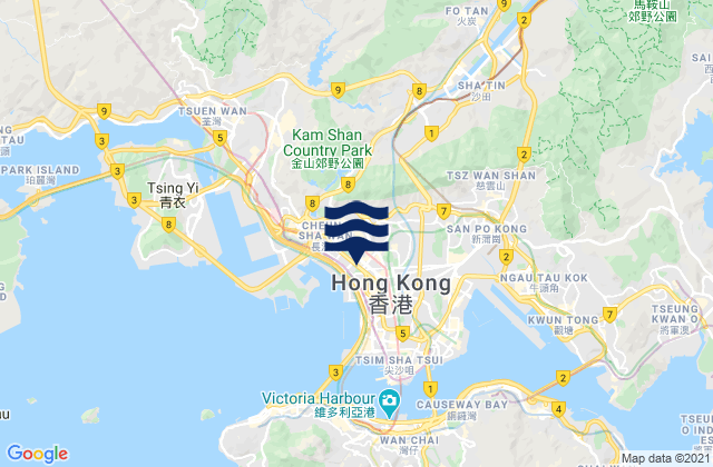 Mapa de mareas Sham Shui Po, Hong Kong