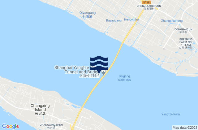 Mapa de mareas Shanghai Chang Jiang Daqiao, China