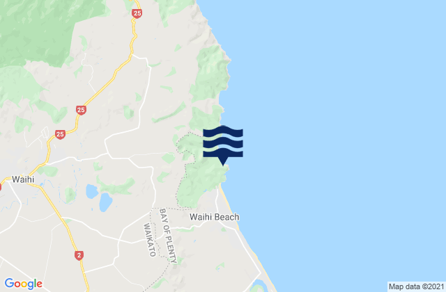 Mapa de mareas Shark Bay, New Zealand