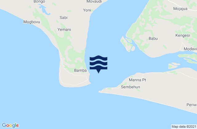 Mapa de mareas Shebar Entrance, Sierra Leone