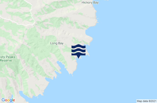 Mapa de mareas Shell Bay, New Zealand