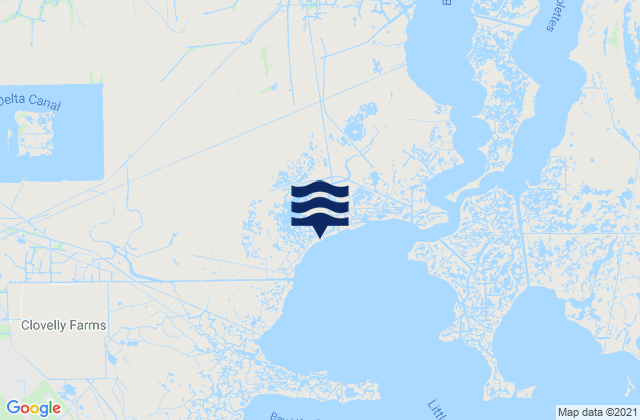 Mapa de mareas Shell Beach, United States
