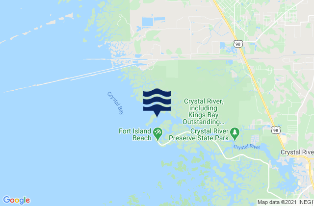 Mapa de mareas Shell Island North End, United States